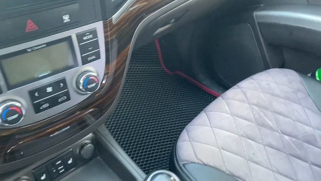 Hyundai Santa Fe II обзор ева ковриков смотреть онлайн