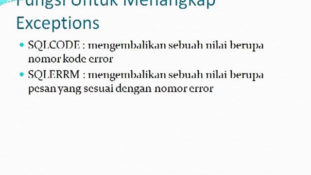 Praktikum Oracle Database 23 - Exception Handling смотреть онлайн