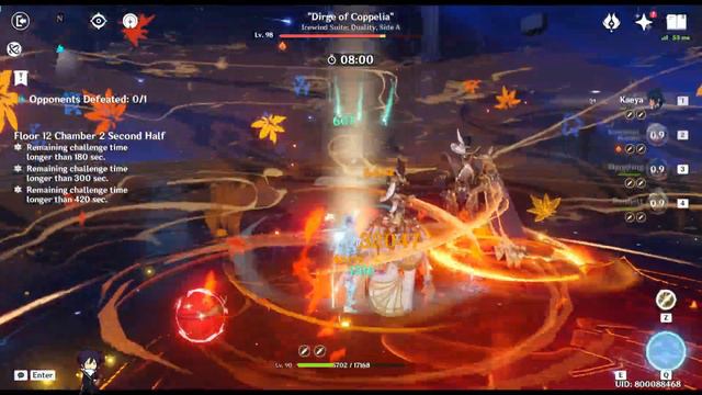 CRYO HUSBANDOS C0 Wriothesley Freeze & C6 Kaeya Rev Melt Spiral Abyss Floor 12 | Genshin Impact 4.1 смотреть онлайн