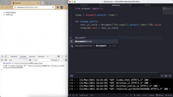 Python-разработчикам больше не нужен JavaScript. Brython, или Python в браузере