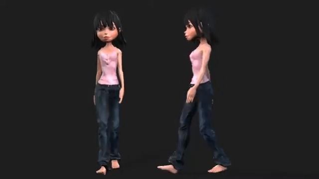 Rita Book 3D Character Body and Hair Physics смотреть онлайн