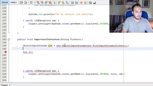 Ejercicios Java - Ficheros #8 - Importando y exportando contactos con Serialización смотреть онлайн