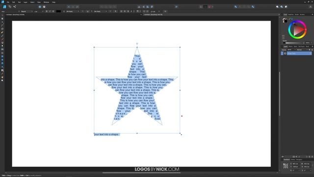 How To Fit Text To A Shape with Affinity Designer смотреть онлайн