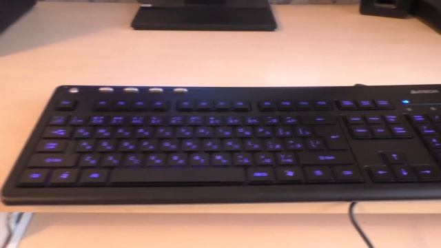 Мультимедийная Slim-клавиатура A4Tech KD-126 с подсветкой клавиш смотреть онлайн