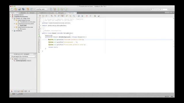 [Vídeo 6] Trabalhos Assíncronos com SwingWorker em Java смотреть онлайн