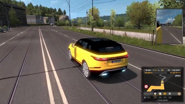 ETS2 1.37 Mods |Car Mod| - Drive Around a Town in the Range Rover Velar V2 Mod смотреть онлайн