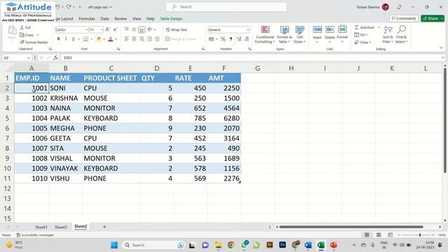 How To Insert Multiple Rows In Microsoft Excel || #excel #attitudeacademy смотреть онлайн