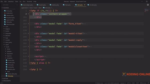 TUTORIAL CODEIGNITER 45# Menampilkan Tiket Sesuai User yang Login смотреть онлайн