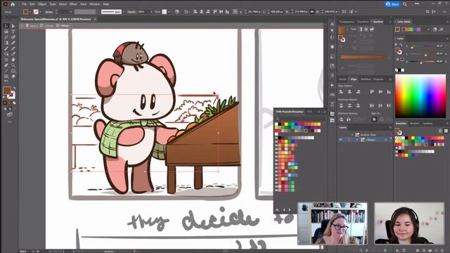 Drawing a Webcomic for Social Media in Adobe Illustrator with Christy Sanderson смотреть онлайн