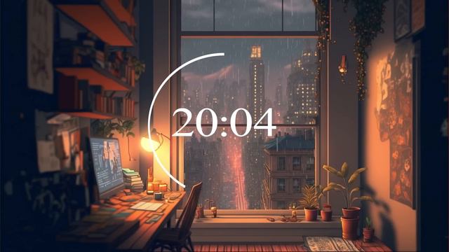 50/10 Pomodoro Timer ★︎ Piano music helps to focus on studying, Work ★︎ Rain Sounds, 3 x 50 min смотреть онлайн