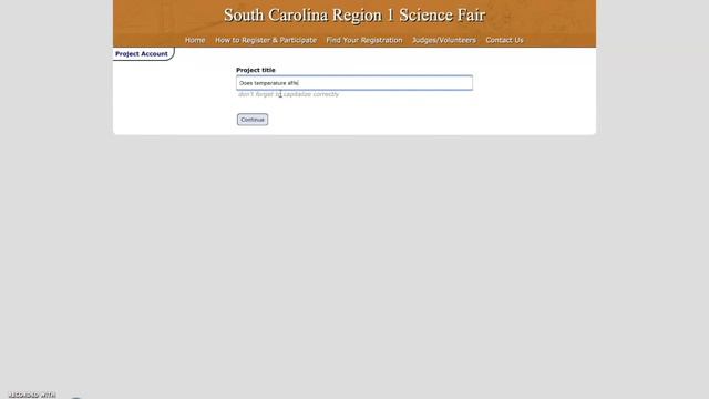 SC Region 1 Science Fair - Creating a Student & Project Account смотреть онлайн