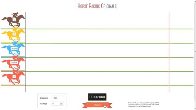 Horse Racing in HTML5 and Javascript смотреть онлайн