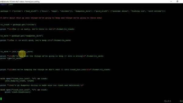 python: JSON: dumps versus dump