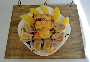 Мясной рулет. Рецепт мясного рулета с ананасом.