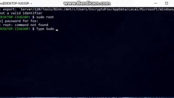 bash Sudo: root: Command Not Found Fix 2017