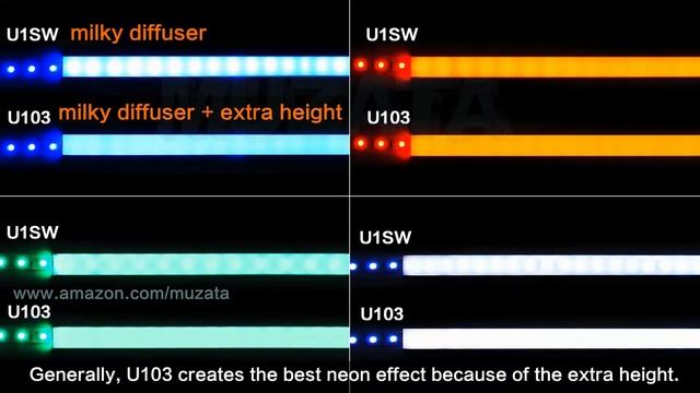 How to choose LED aluminum channel - Muzata U-shape installation tutorial U1BW смотреть онлайн