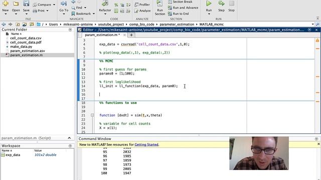 Markov Chain Monte Carlo (MCMC) for Parameter Estimation (Matlab) смотреть онлайн