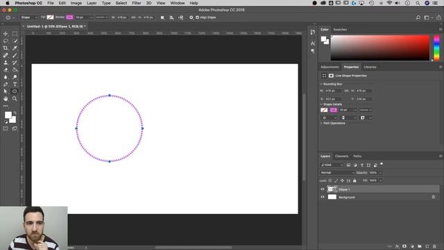How to Make a Circle | Photoshop CC Tutorial смотреть онлайн