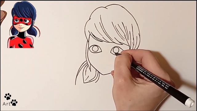 How to draw the Miraculous Ladybug смотреть онлайн