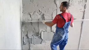 Правильное нанесение гипсовой штукатурки.