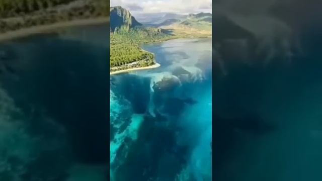 Водопад Маврикий. В Индийском океане можно наблюдать необычную аномалию-иллюзию подводного водопада смотреть онлайн
