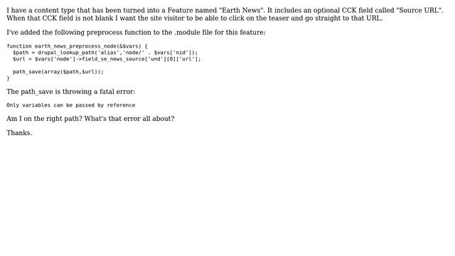 Drupal: Need to change node's path to CCK value смотреть онлайн