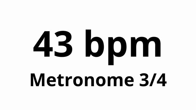 43 bpm tempo ' metronome ' 3/4 смотреть онлайн