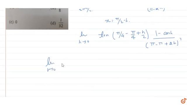 ` lim_(x- gt pi/2) ([1- tan (x/2)][1-sin x])/([1+ tan(x/2)][pi - 2x]^3) ` смотреть онлайн