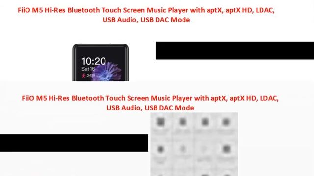 FiiO M5 Hi Res Bluetooth Touch Screen Music Player with aptX, aptX HD, LDAC, USB Audio, USB DAC Mod смотреть онлайн