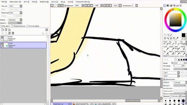 Speed Art Стив человек в Paint Tool Sai смотреть онлайн