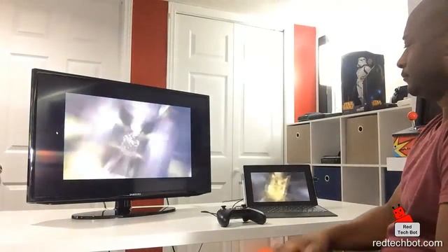 Gameplay on Surface Pro 4 with XBox 1 Controller and Wireless Link to TV смотреть онлайн