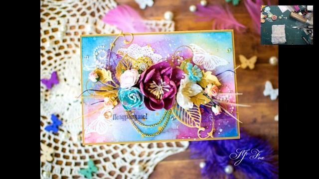 Поздравительная открытка своими руками от Светланы Лисициной смотреть онлайн
