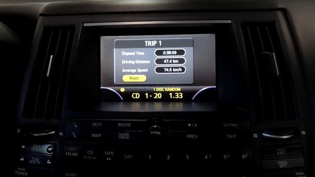 Infiniti Fx (2003-2007) - русификация меню монитора, корректировка радио частот