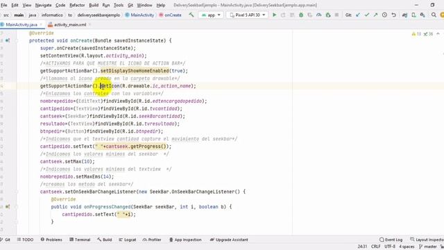 Control Seekbar - Aplicación simple de delivery en android studio смотреть онлайн