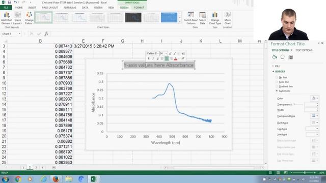 Plotting an absoprtion spectrum in excel 2013 - Real Chemistry смотреть онлайн