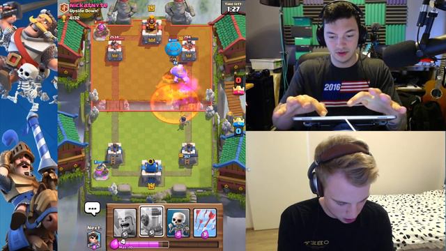Clash Royale - UPSIDE DOWN CHALLENGE! (feat. Nickatnyte) смотреть онлайн