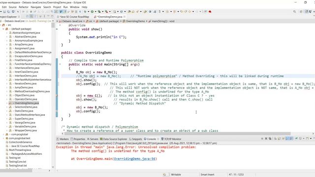 Java Training Session 5 | PCS Global | as on 20th Aug 21 смотреть онлайн