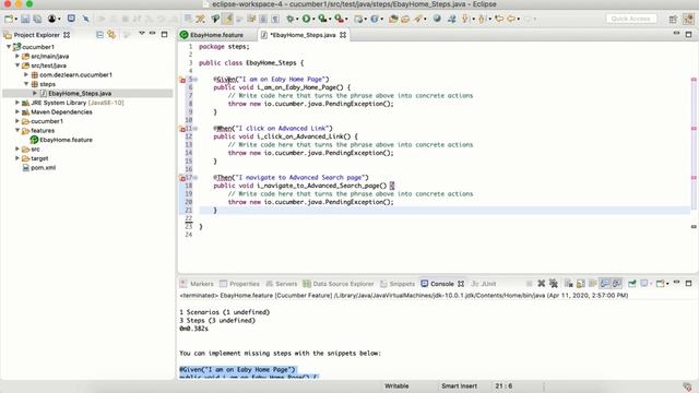 Session 5: Cucumber Step Definitions | Cucumber BDD with JUnit and Selenium WebDriver смотреть онлайн