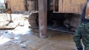 Задавливание свай, трубы