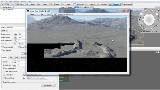 Terragen 3. Уроки. Применение Painted Shader к ландшафту смотреть онлайн