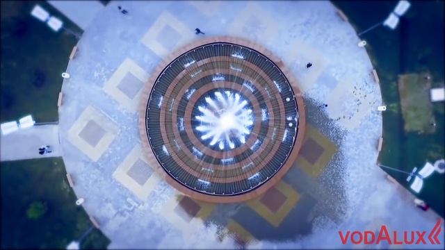 Грандиозный комплекс фонтанов в Уральске (Казахстан) смотреть онлайн