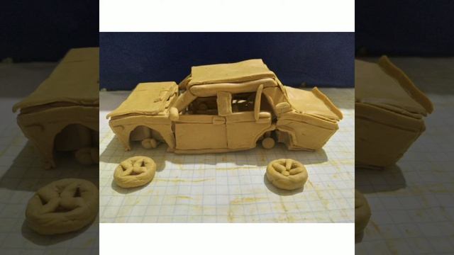 ПОСТАВИЛ НОВЫЕ КОЛЁСА НА ВАЗ 2107 ИЗ ПЛАСТИЛИНА смотреть онлайн