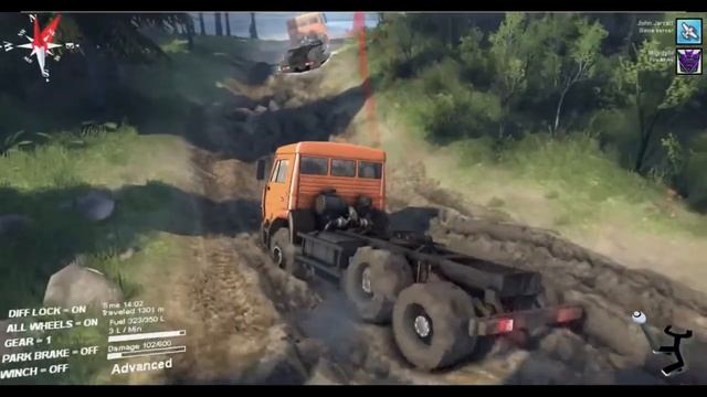 Spintires Multiplayer EP4 River crossing- Come for the Failure Stay for the Success смотреть онлайн