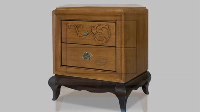 Тумба прикроватная Соната с декором в классическом стиле | БЕЛФАН смотреть онлайн