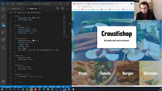 HTML CSS - Créer un site de Fast Food смотреть онлайн