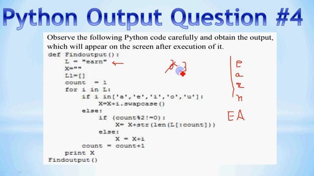 Python Output Question | Class XII CBSE Boad | Competitive Exam |Python Programming смотреть онлайн