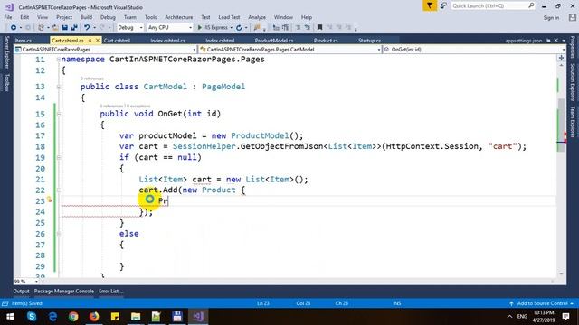Build Shopping Cart in ASP.NET Core Razor Pages смотреть онлайн