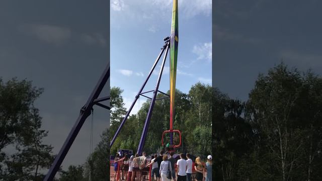 Новый атракцион в Казане в парке «Кырлай», от которого волосы дыбом😱 смотреть онлайн