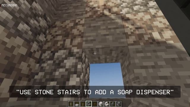 Minecraft Room Tutorial : Modern Bathroom