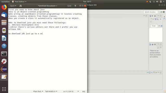 Java Tutorials: Introduction to Java(JDK & Eclipse Editor) смотреть онлайн